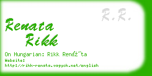 renata rikk business card